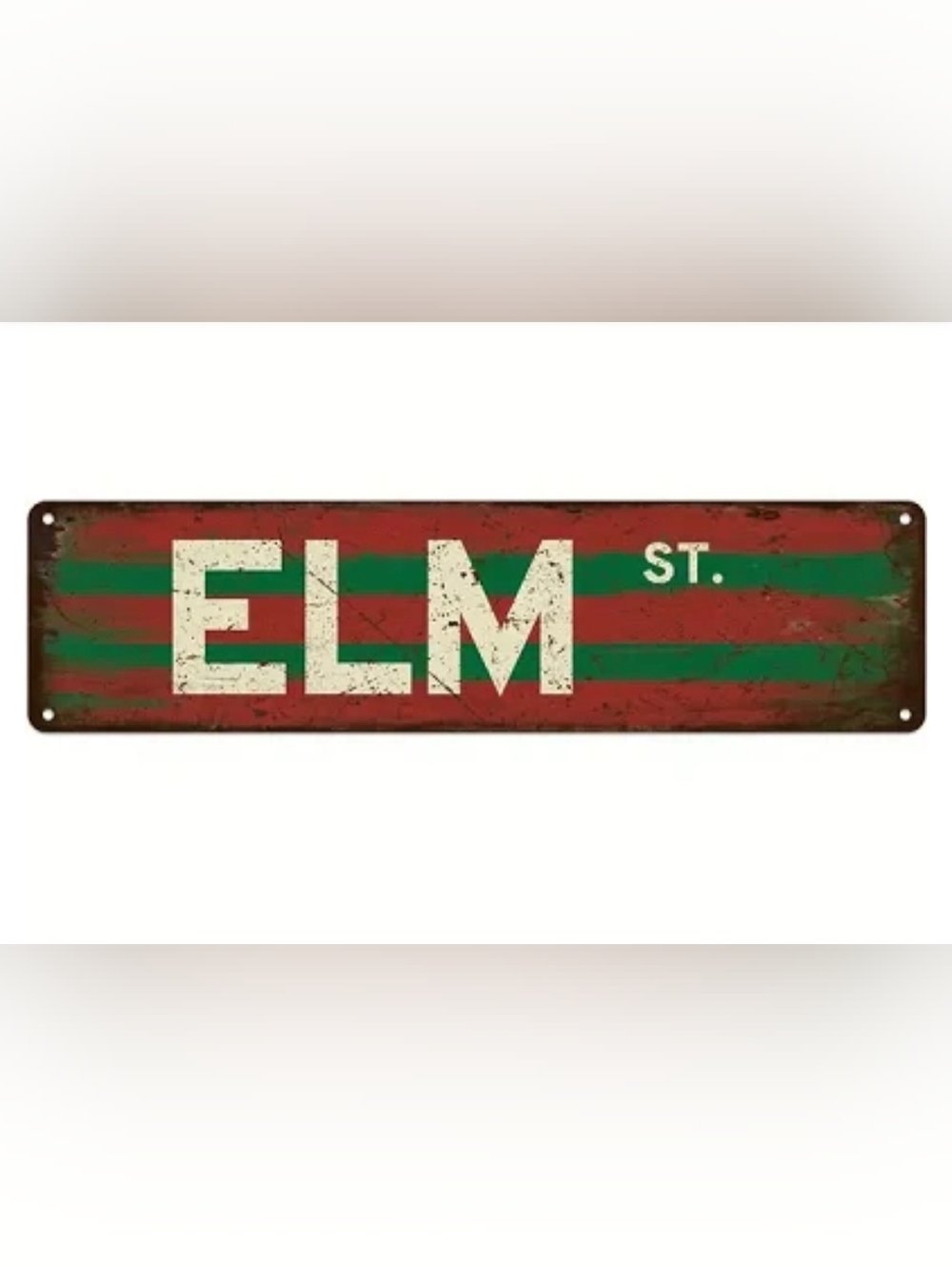 Freddy Krueger Elm Street Metal Sign